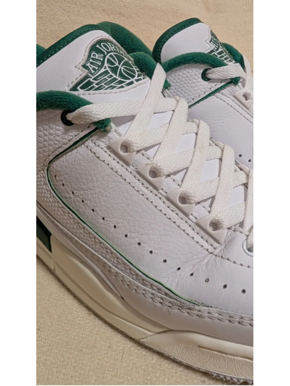 Nike Air Jordan 2/3 Low White Pine Green US Men's Size 10 F105